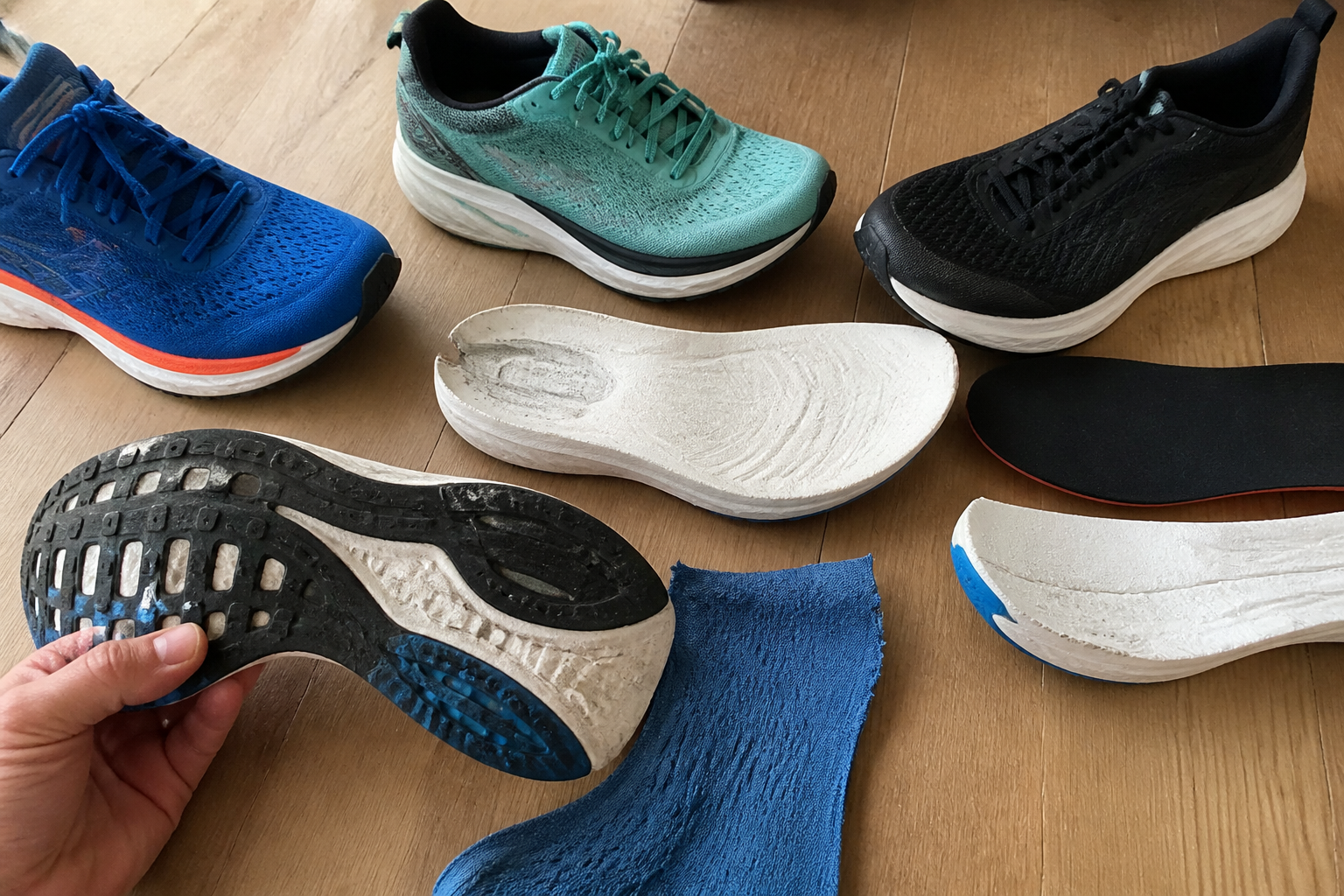 Hardloopschoenen technologie & materialen